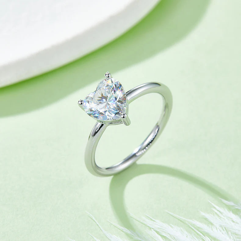 Classic Heart Diamond Ring