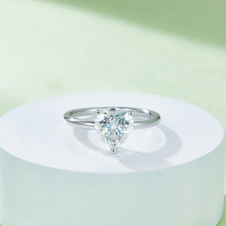 Classic Heart Diamond Ring