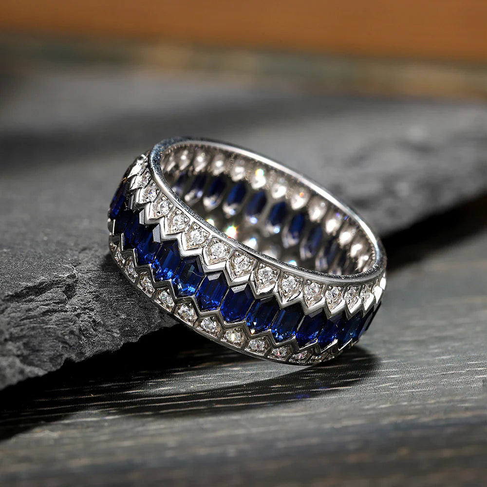 Round the World in Aqua Eternity Band