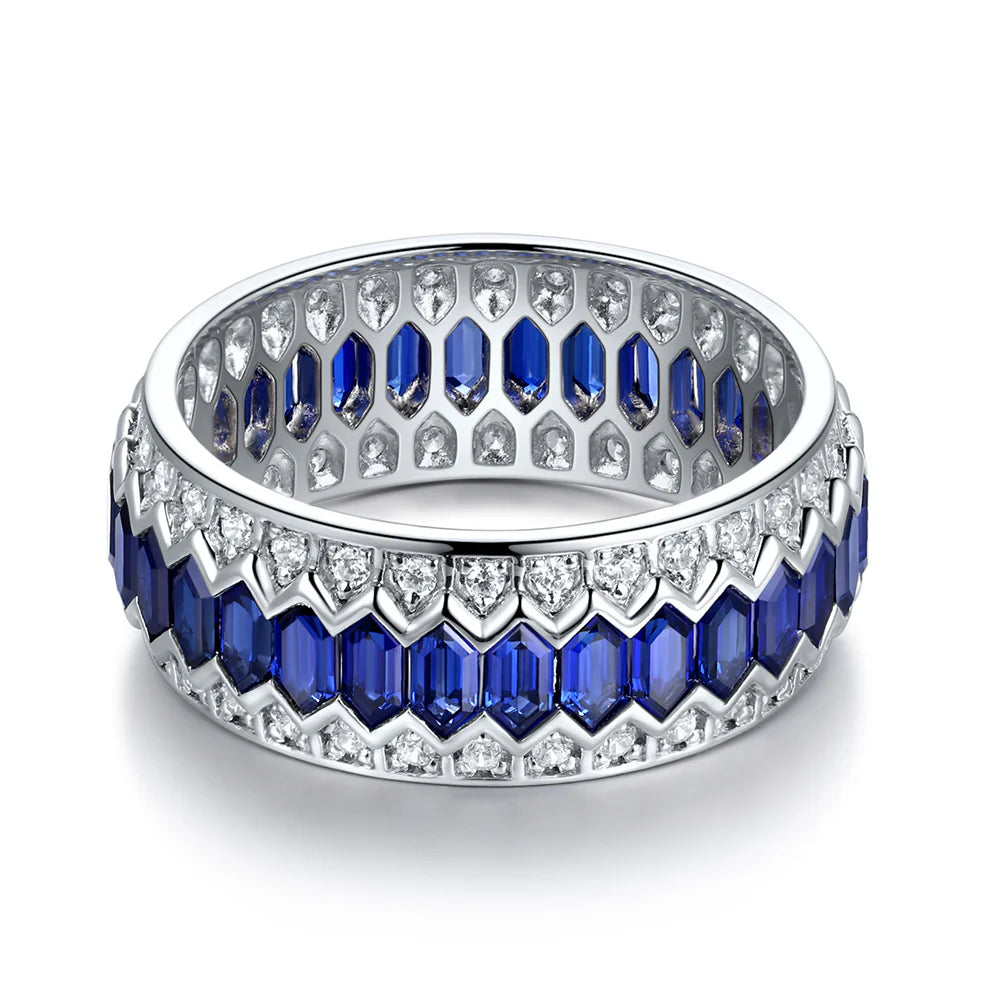 Round the World in Aqua Eternity Band
