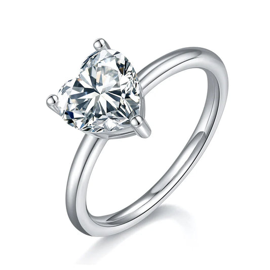 Classic Heart Diamond Ring