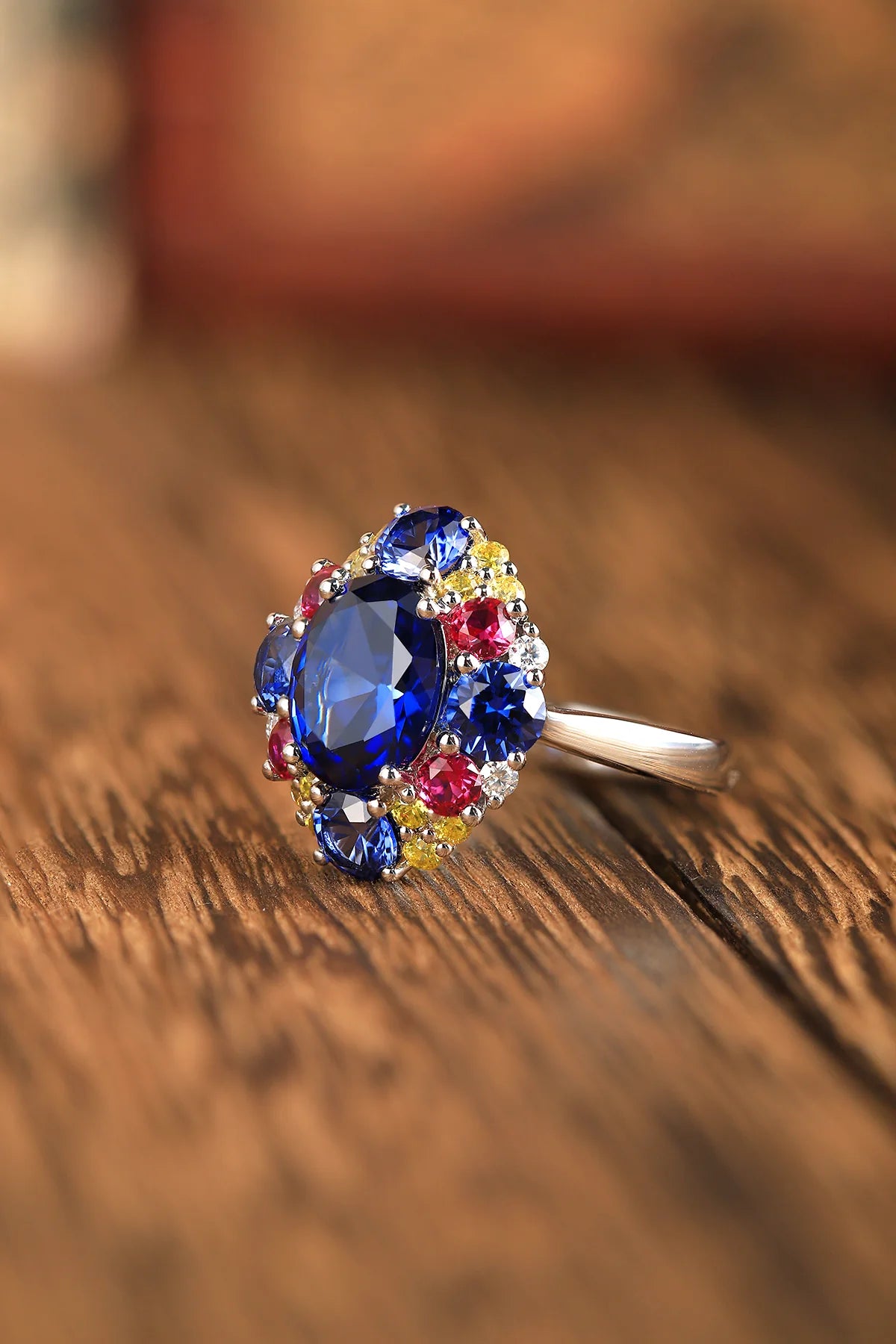 Full Bloom Sapphire Ring