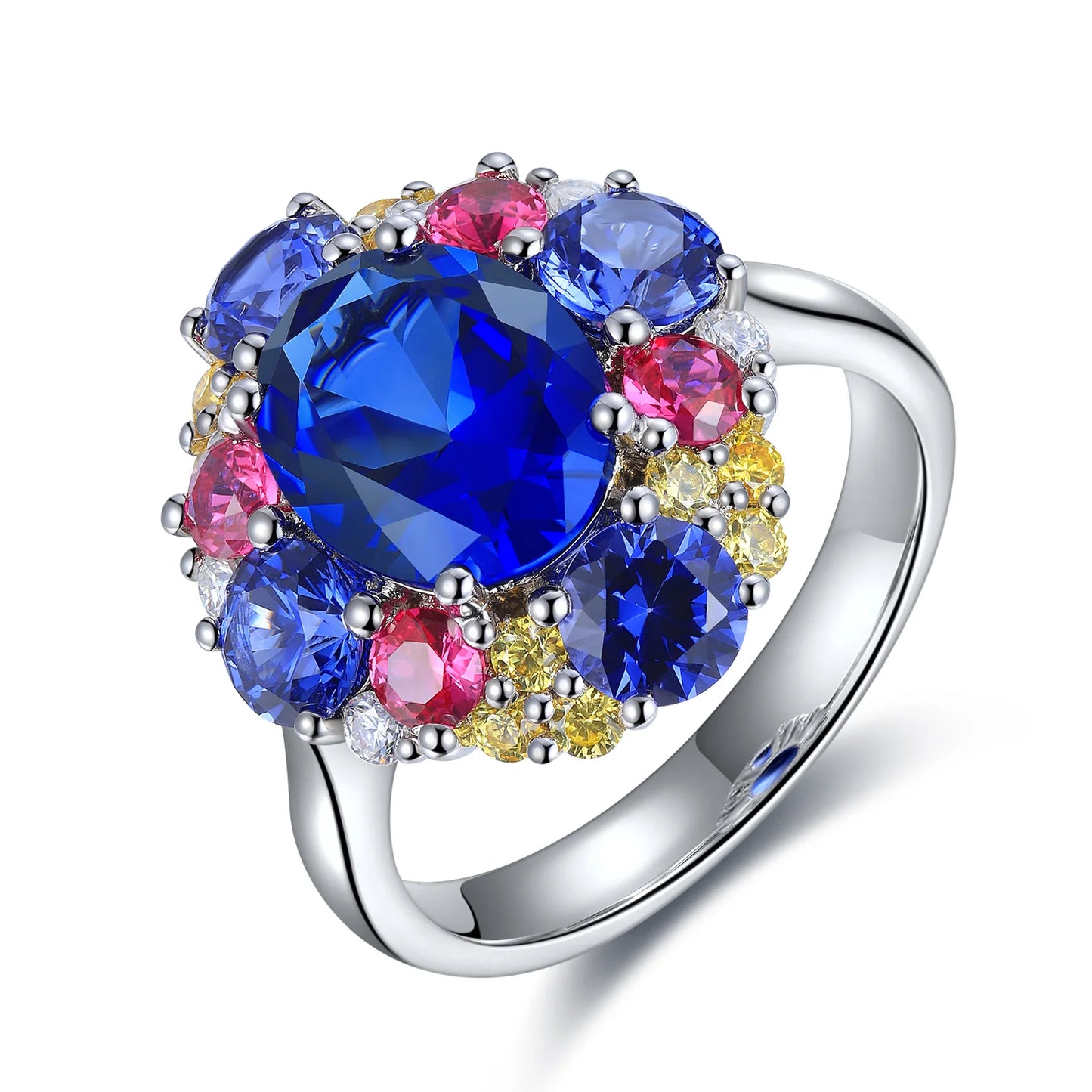 Full Bloom Sapphire Ring