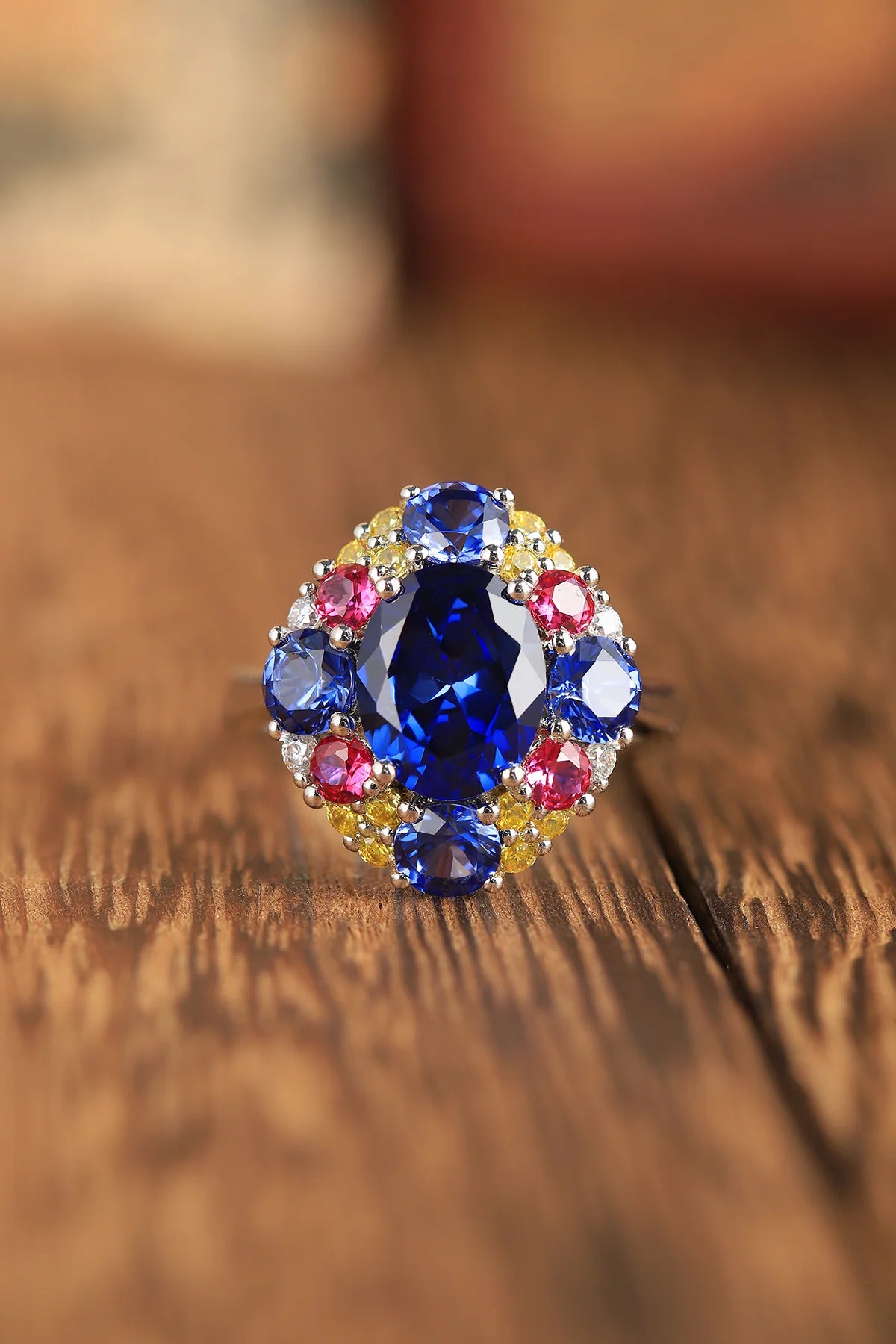 Full Bloom Sapphire Ring
