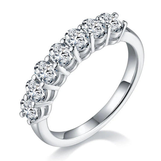 Oval Diamond Stack Ring